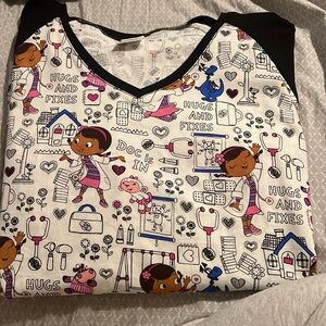 Doc Mcstuffins Scrub Top. 3XL.
